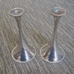 Silver candle sticks